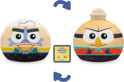 TeeTurtle Spongebob Squarepants Reversible 6" Plushie - Spongebob Squarepants - Cute Kawaii Soft Stuffed Animal in Saudi Arabia