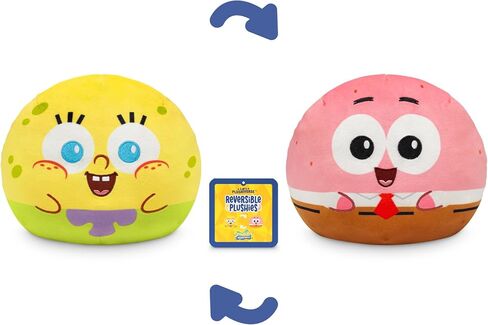 TeeTurtle Spongebob Squarepants Reversible 6" Plushie - Spongebob Squarepants - Cute Kawaii Soft Stuffed Animal in Saudi Arabia