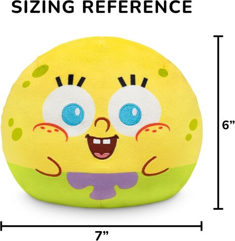 TeeTurtle Spongebob Squarepants Reversible 6" Plushie - Spongebob Squarepants - Cute Kawaii Soft Stuffed Animal in Saudi Arabia