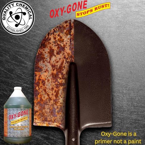 Quality Chemical Oxy-Gone Rust Remover and Metal Treatment - Rust Reformer, Rust Remover, Metal Rust Remover, Rust Neutralizer for Metal, Rust Converter, Remover, Rust Remover - 128 oz (COMBO) in Saudi Arabia
