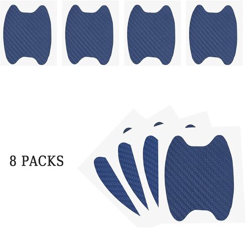 ملصق 4pcs ، واقي كوب سيارة ألياف الكربون المضاد للخلع ، ومواقف الباب غير المسببة للعلامات ، ومقبض ، Universal لمعظم مقابض السيارات (Black/4pcs) in Kuwait