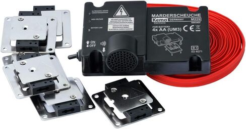 M229 Marten طارد بطارية تعمل مع صدمة كهربائية ملتصقة بزائد Minus ، ونغمات عالية التردد ومصابيح LED مستقلة عن إمدادات الطاقة على متن الطائرة مع مستشعر الاهتزاز in Kuwait
