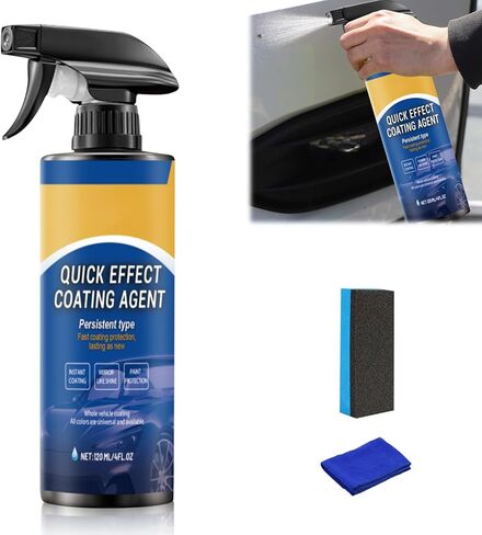 Car Quick-acting Coatings Agent Spray, 2025 New Quick Effect Coating Agent for Car,Car Scratch Wax Polish Sprays Waterless Wash, 3 in 1 High Protection Quickly Car Coatings Spray(1PCS) in Saudi Arabia