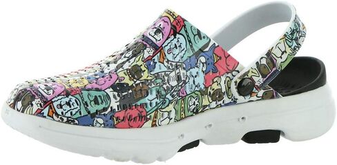 قبقاب نسائي من Skechers، أسود، 6 عرض in Saudi Arabia