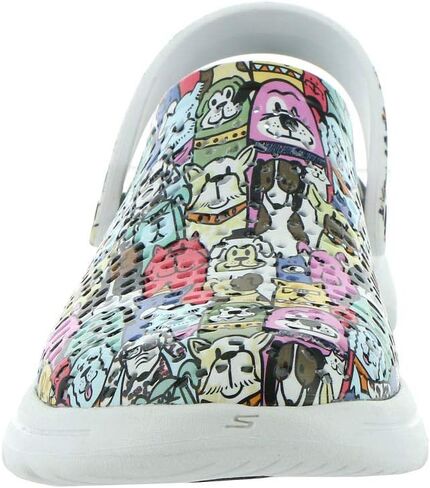 قبقاب نسائي من Skechers، أسود، 6 عرض in Saudi Arabia