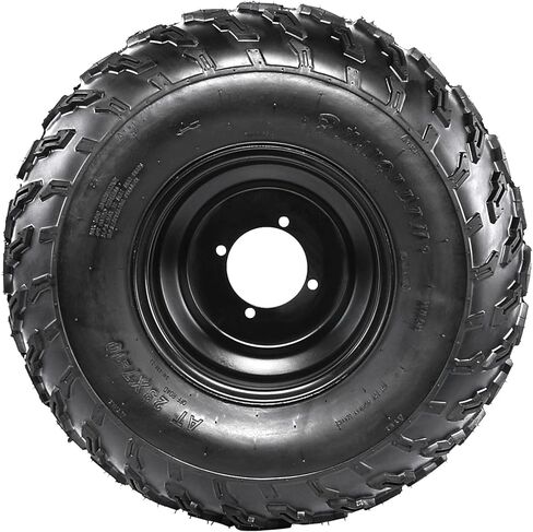 Set of 2 YC Yier 6" Go Kart Tires 4.10-6 Tire Go Kart ATV Wheel Tire with Rim Tubeless 3 Stud Wheels for DIY Part ATV Quad Buggy Go Cart 4 Wheelers Dune Buggy Dolly Cart Scooter in Kuwait