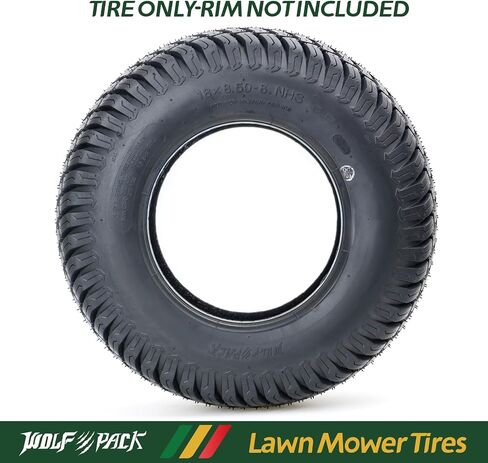 WOLF PACK 18x8.5-8 Lawn Mower Tire, Turf Saver Lawn & Garden Tire for Craftsman John Deere Dixon Walker Mower, 4 ply Tubeless, 815lbs Capacity-WP3007 in Saudi Arabia