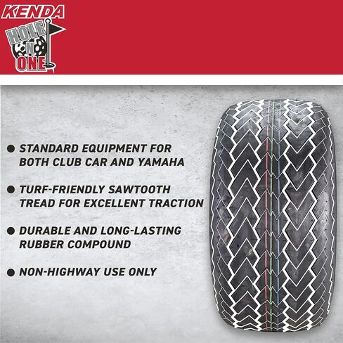 Kenda Hole-N-1 K389 18x8.5-8 Tubeless Golf Cart Turf Tire 4-Ply Rating with Keychain Hole in one 18/8.5/8 – 4 Pack in Saudi Arabia