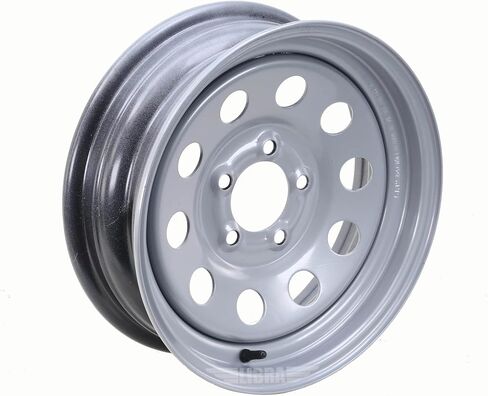 ROCKMAN Trailer Tire Wheel Assembly ST225/75R15 10-Ply E 117M 6 Lug on 5.5" PCD Silver Mod Rim,SET 2 in Kuwait