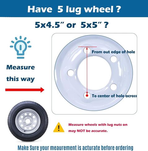 ROCKMAN Trailer Tire Wheel Assembly ST225/75R15 10-Ply E 117M 6 Lug on 5.5" PCD Silver Mod Rim,SET 2 in Kuwait