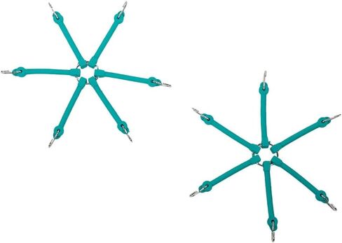 MyTee Products 10 Pack Rubber Spider Bungee لإطارات شبه الشاحنات - 22-1/2 ″ و 24-1/2 ″ - سلاسل إطارات الثلج المتوتر - لسلاسل قبضة جر الطوارئ in Kuwait
