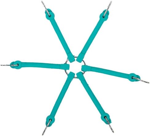 MyTee Products 10 Pack Rubber Spider Bungee لإطارات شبه الشاحنات - 22-1/2 ″ و 24-1/2 ″ - سلاسل إطارات الثلج المتوتر - لسلاسل قبضة جر الطوارئ in Kuwait
