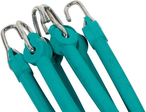 MyTee Products 10 Pack Rubber Spider Bungee لإطارات شبه الشاحنات - 22-1/2 ″ و 24-1/2 ″ - سلاسل إطارات الثلج المتوتر - لسلاسل قبضة جر الطوارئ in Kuwait