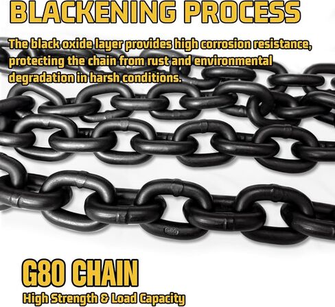 5/16" Binder Chain-20 Foot Trailer Safety Chain 4900 lbs Working Load,G80 Transport Binder Chain Chains with G70 Heavy Duty Hooks for Gooseneck Couplers,Tow Tie Down Truck Accessories in Saudi Arabia