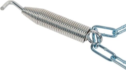 Mytee Products Silver Heavy Duty Tire Chain Tensioner w/Carabiner Clip Compatible w/Large & Semi Trucks, Tractors & Farm Equipment - Spring Tire Chain Tightener - 1 Pair in Saudi Arabia
