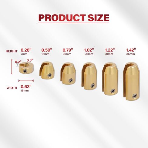 14 Pack Brass Motorcycle Wheel Weights Refill Kit, Reusable Wheel Spoke Balance Weights Refill Compatible with Super Moto,Vintage,Dual Sport,Metric Cruisers or Other Spoked Wheels(7 Sizes) in Saudi Arabia