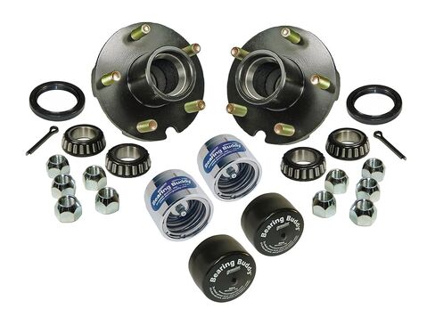 Trailer Hub Assembly (BT-150-22-A-BBC) - 1-1/16 inch I.D. Bearings - with Chrome Bearing Protectors & Bras in Saudi Arabia
