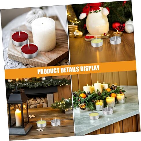 Operitacx 150pcs Aluminum Tea Lights Cups, Metal Tea Light Tins with 150 Pcs Candle Wicks Empty Candle Jars Candle Containers Candle Mold for Candle Lovers in Saudi Arabia
