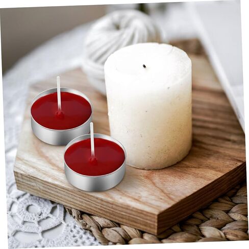 Operitacx 150pcs Aluminum Tea Lights Cups, Metal Tea Light Tins with 150 Pcs Candle Wicks Empty Candle Jars Candle Containers Candle Mold for Candle Lovers in Saudi Arabia