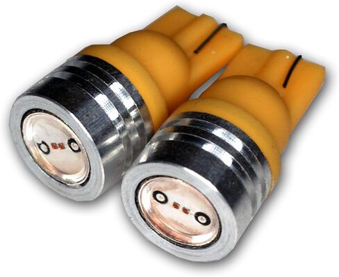 TuningPros LEDCK-T10-AHP1 LED LED Light Light Light T10 Wedge ، High Power LED Amber 2-PC Set in Saudi Arabia