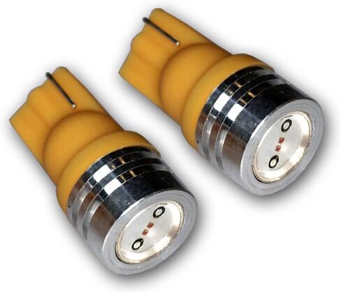 Tuningpros LEDCK-T10-YHP1 Clock LED Light Bulbs T10 Wedge, High Power LED Yellow 2-pc Set in Saudi Arabia