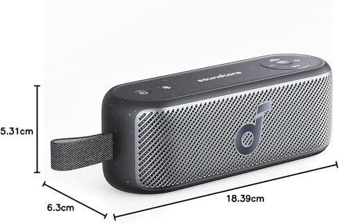 مكبر صوت محمول Soundcore Motion 100، مكبر صوت بلوتوث مع تقنية Hi-Res اللاسلكية، 2 مشغلات كاملة النطاق لصوت ستيريو، تصميم محمول للغاية للاستخدام في الهواء الطلق، EQ قابل للتخصيص، Bass Punchy، وIPX7 in Kuwait