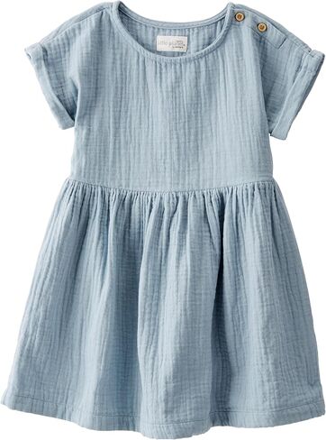 little planet by carter's baby-girls Baby & Toddler Girls' Organic Cotton Dress, Dusty Rose, 24M in Saudi Arabia