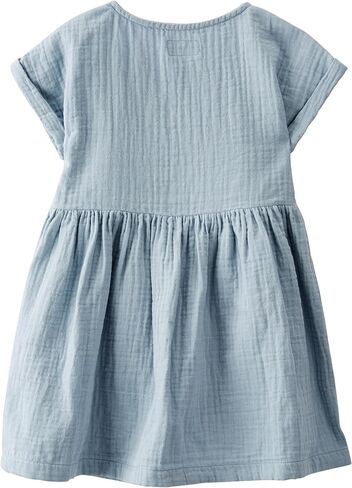 little planet by carter's baby-girls Baby & Toddler Girls' Organic Cotton Dress, Dusty Rose, 24M in Saudi Arabia