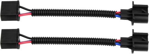 Keenso 2pcs H4 to H13 Headlight Conversion Cable Adapter, Universally fit for any aftermarket LED or headlights in Kuwait