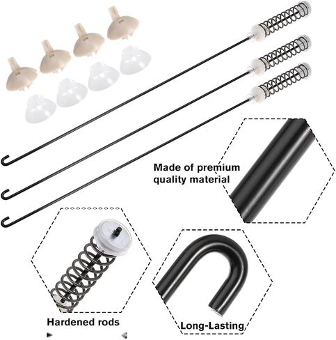 DC97-16350U Upgrade Washer Suspension Rod Kit Fit for Washer WA50R5400AV, WA45H7000AW/A2 Replaces DC97-16350U in Saudi Arabia