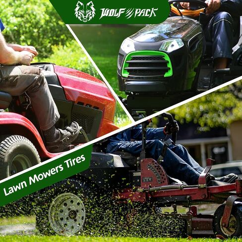 WOLF PACK 18x8.5-8 Lawn Mower Tire, Turf Saver Lawn & Garden Tire for Craftsman John Deere Dixon Walker Mower, 4 ply Tubeless, 815lbs Capacity-WP3007 in Saudi Arabia