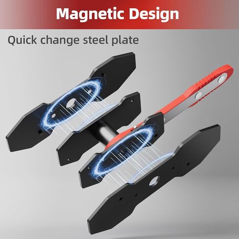 Brake Caliper Compression Tool, Caliper Piston Compressor Tool With Additional 2 pcs Large Steel Plate and 2 Hooks, 360°Adjustable Brake Caliper Tool for Single Twin Quad Piston Calipers (Red) in Kuwait