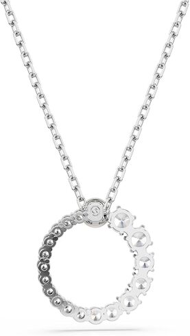 SWAROVSKI Matrix Bracelet, Crystal Pearl, Round Cut, Clear, Rhodium Finished in Saudi Arabia