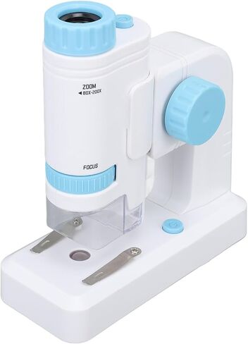 Scope 80X?200X High Definition, LED Lighted Scope with 12 PCS Slides, Portable Handheld Scope for Observation (Roseate) in Saudi Arabia