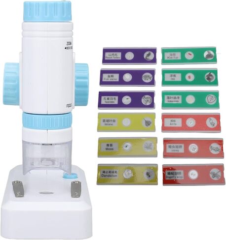 Scope 80X?200X High Definition, LED Lighted Scope with 12 PCS Slides, Portable Handheld Scope for Observation (Roseate) in Saudi Arabia