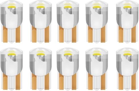 10Pcs LED T10 194 W5W 7000K White Red 12V Automotive Reading Light high Brightness Small Bulb(Ice Blue_T10) in Saudi Arabia
