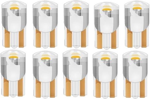 10Pcs LED T10 194 W5W 7000K White Red 12V Automotive Reading Light high Brightness Small Bulb(Ice Blue_T10) in Saudi Arabia