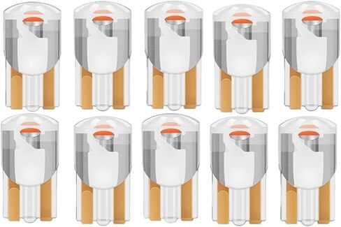 10Pcs LED T10 194 W5W 7000K White Red 12V Automotive Reading Light high Brightness Small Bulb(Ice Blue_T10) in Saudi Arabia