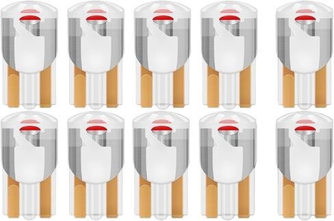 10Pcs LED T10 194 W5W 7000K White Red 12V Automotive Reading Light high Brightness Small Bulb(Ice Blue_T10) in Saudi Arabia