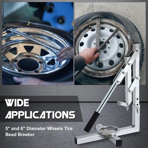 Shimeyao Manual Tire Bead Breaker Adjustable for 5" and 6" Diameter Wheels Bead Breaker Tool for Tire Removal for Go Kart and Mini Bike in Saudi Arabia