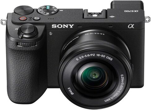 Sony a6700 Alpha APS-C 4K Mirrorless Camera with 2 Lens Kit 18-135mm & 55-210mm ILCE-6700M Bundle with Deco Gear Photography Bag + Flash + Extra Battery + Dual Charger + Software & Accessories Kit in Saudi Arabia