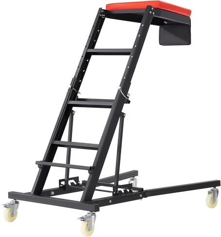 VEVOR Automotive Topside Creeper, 400 LBS Capacity High Creeper with 48" to 76" Adjustable Height, 4 Swivel Caster Wheels, Heavy Duty Automotive Engine Creeper, Ideal for Auto Repair and Maintenance in Saudi Arabia