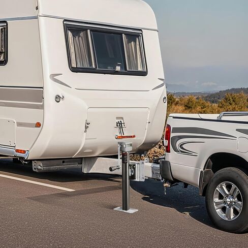 VEVOR Trailer Jack, 2500 lbs Dynamic Load Capacity, Heavy Duty Swivel Bolt-on Trailer Jack with Ergonomic Handle, 15-inch Vertical Travel, Suitable for RV, Horse, Utility, Camping and Yacht Trailers in Saudi Arabia