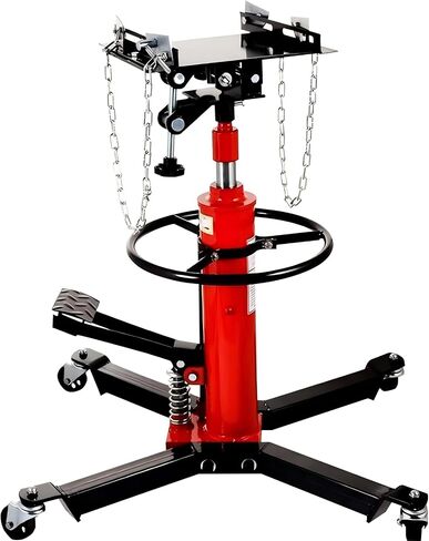 Transmission Jack 1660 lbs/ 0.75 Ton Capacity Hydraulic Telescopic Transmission Jack 34" - 68" Adjustable Height Telescoping Transmission Hydraulic with 360° Swivel Wheels Lift Hoist in Saudi Arabia