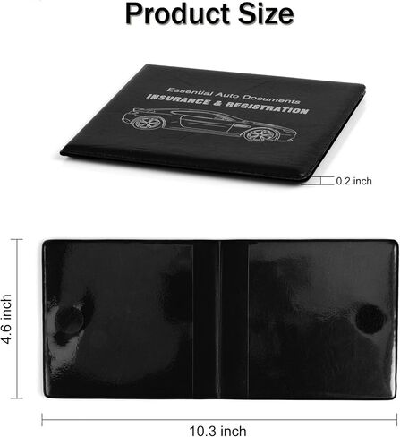 UYYE Car Registration and Insurance Card Holder, Vehicle Glove Box Car Organizer, Interior Car Accessories for Documents, Cards, License - 2 Pack in Kuwait