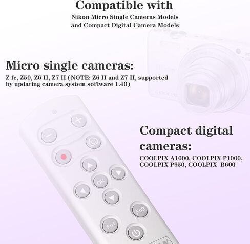 جهاز تحكم عن بعد للكاميرا اللاسلكية، إصدار مصراع AODELAN لـ Canon Sony Nikon والهواتف الذكية، تسجيل فيديو بتركيز AF Zoom متوافق مع Canon EOS R6,R7,850D/Sony ZV-1,ZV-E10,A9II/Nikon A1000,B600 in Kuwait