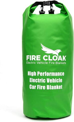 Fire Cloak USA EV Car Fire بطانية للمركبات الكهربائية والهجينة | تحتوي على حرائق السيارة | السلامة من الحرائق | بطانية النار | قمع الحريق | بطانية حريق السيارة الكهربائية | أداة المستجيبين الأولى in Kuwait