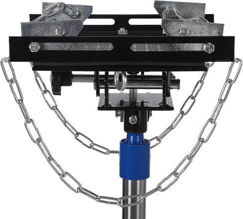 Hydraulic Transmission Jack 1100 LBS Capacity 33.8"-72.8" Lifting Height 2 Stage Hydraulic Telescoping Jack, Trans Jack Stand Heavy Duty with Foot Pedal and 360° Swivel Wheel, Blue in Kuwait