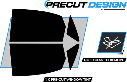 Line Line Automotive Precut Window Lint للسيارات - الحجم المخصص - لا يوجد فائض لإزالة مجموعة الأفلام المسبقة DIY ، حماية الأشعة فوق البنفسجية وتصميم السيارات (النوافذ الجانبية الأمامية فقط) in Saudi Arabia