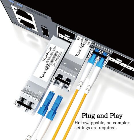 YunvoFib 1000BASE-T وحدة إرسال واستقبال نحاسية 100 متر SFP إلى RJ-45 in Kuwait